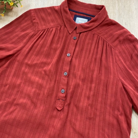 Anthropologie Maeve Bloomsbury Rust Dress Size 8 - Picture 7 of 7